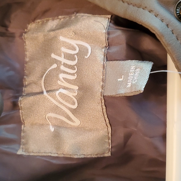 Grey Faux Leather Jacket - Picture 4 of 8